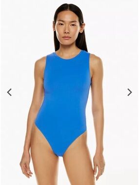 Babaton Contour Muscle Bodysuit size large vibrant blue